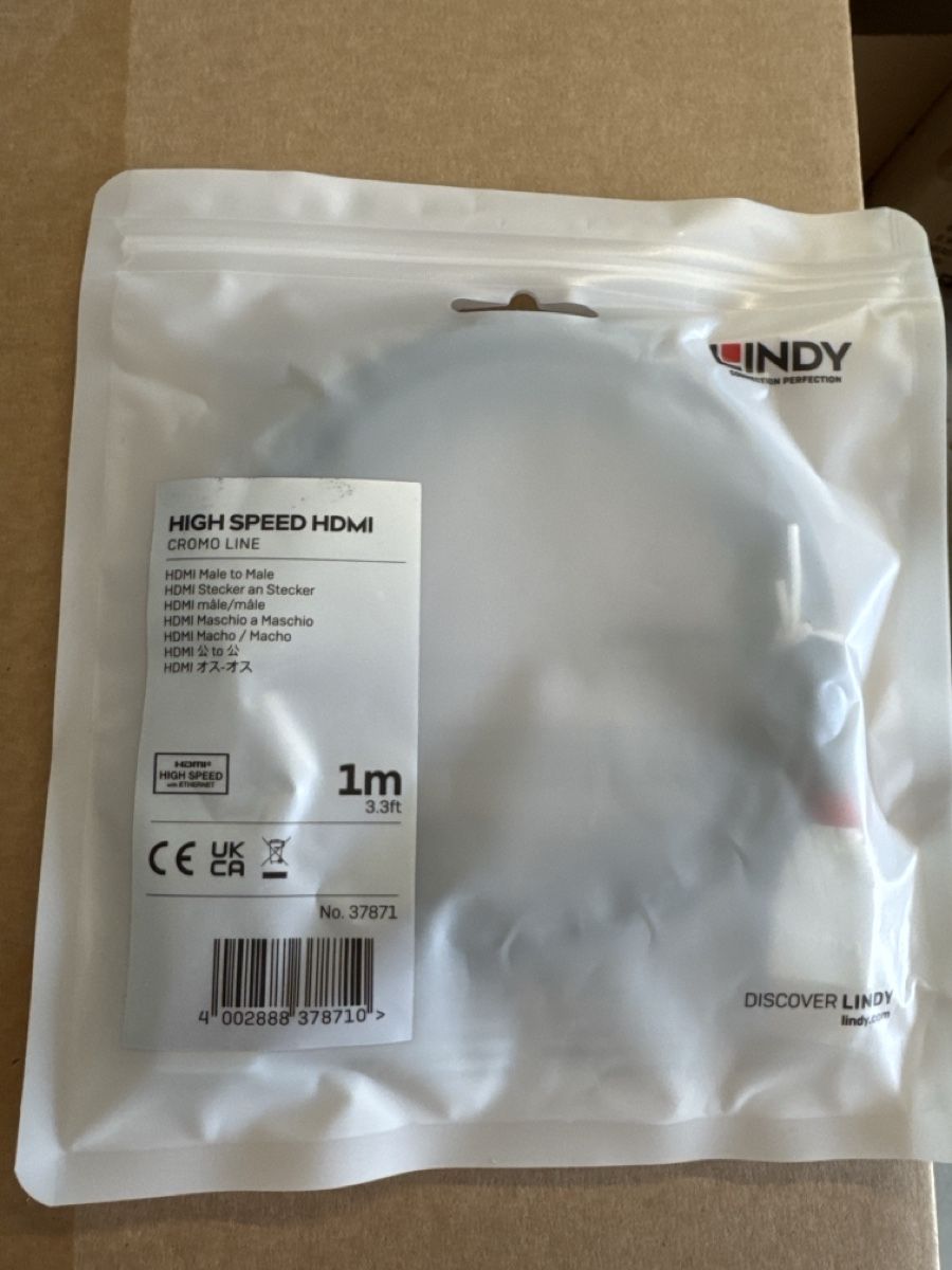 Cavi: LINDY Cromo Line HDMI Kabel 1m neu – Nuovo e nell'imballaggio originale da Berneck venduto da Koenner.J
