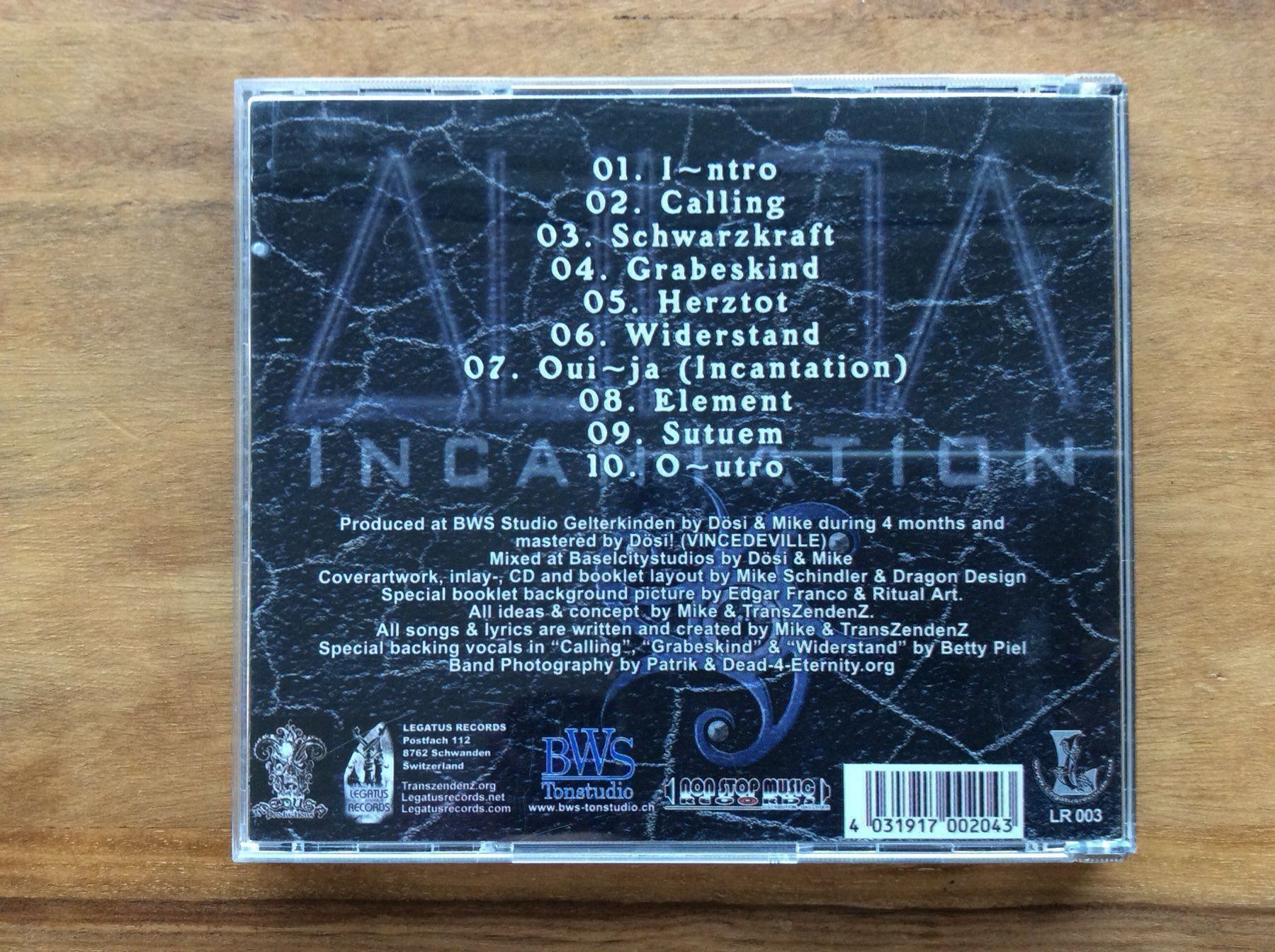 CD: CD TransZendenZ oui-ja (incantation) Rar – Usato da Horgen venduto da flyingpenguin2000 2
