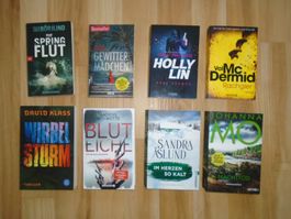 8 verschiedene Krimi / Thriller