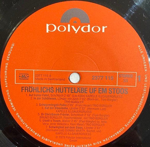 Dischi in vinile: Gmüetlichs Hütteläbe uf em Stoos (LP) – Usato da Grüningen venduto da azulmarron 2