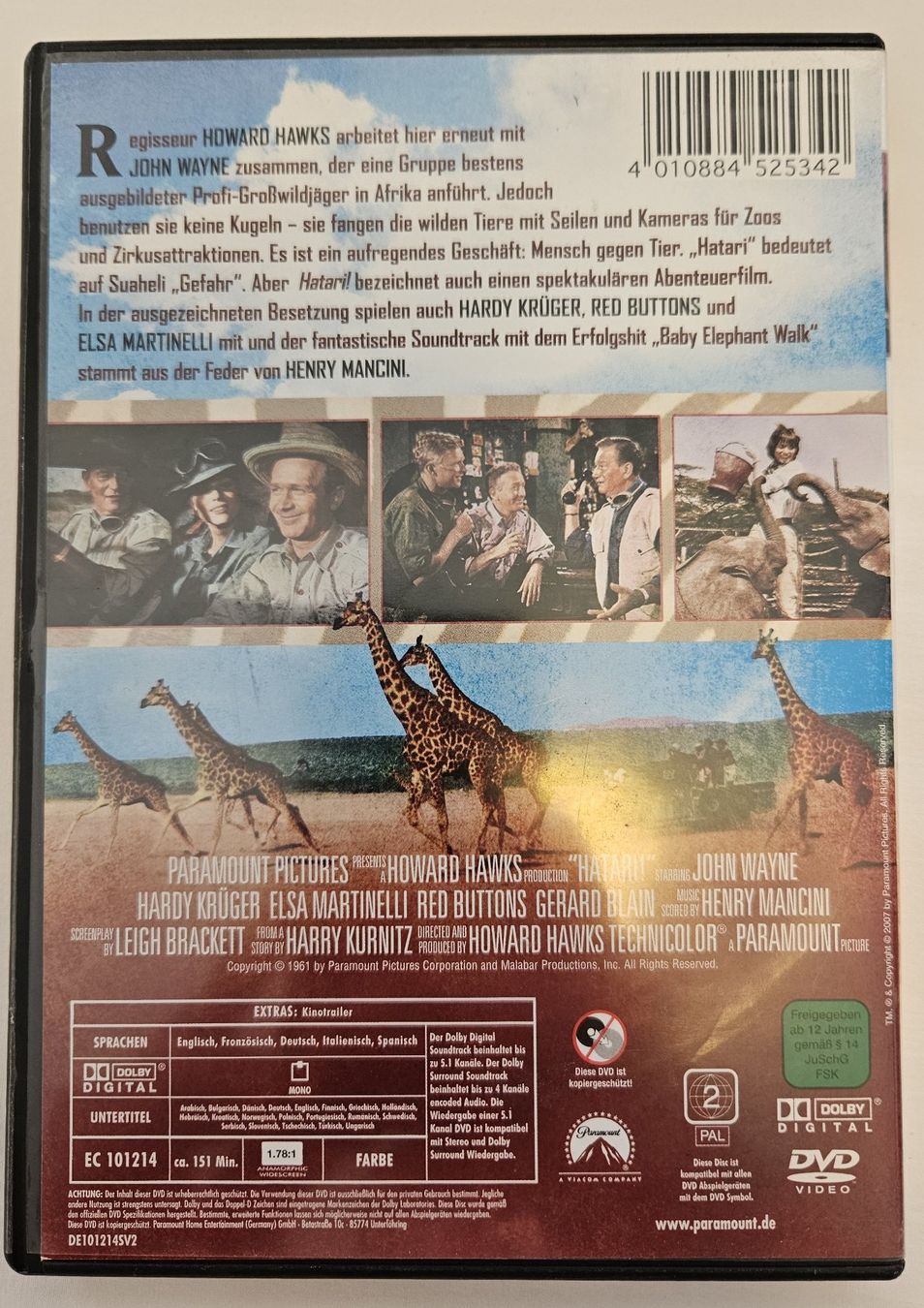 Alle DVDs: DVD Hatari mit John Wayne – Gebraucht aus Zetzwil von Power4 1