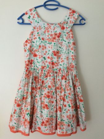 Robe d'été à fleurs, fillette, taille 146