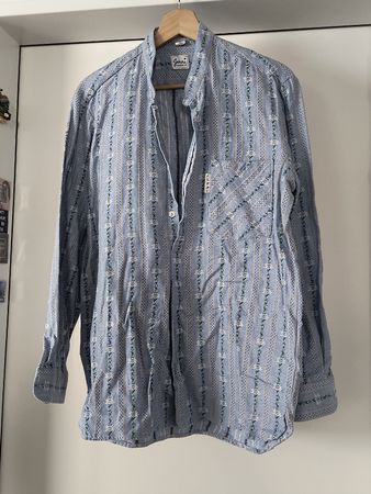Jenni Hemd Grösse XS 36/37 hellblau Trachtenhemd