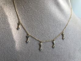Silber Kette 925, vergoldet