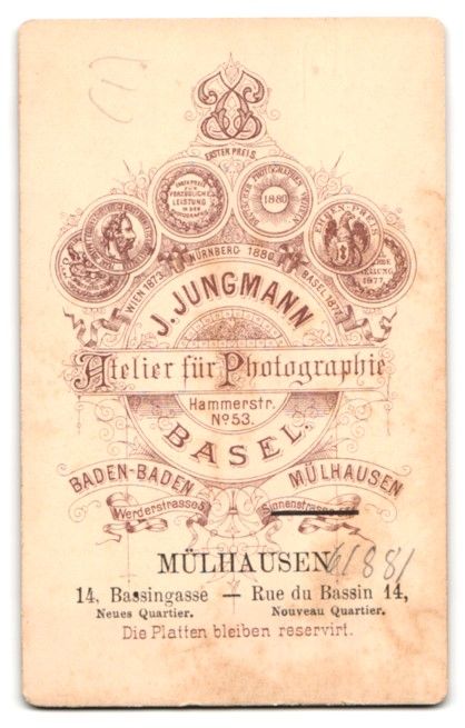 Fotografie &  Plakate: Fotografie J. Jungmann, Basel, Hammerstr – Gebraucht aus Berlin von bartko-reher 1