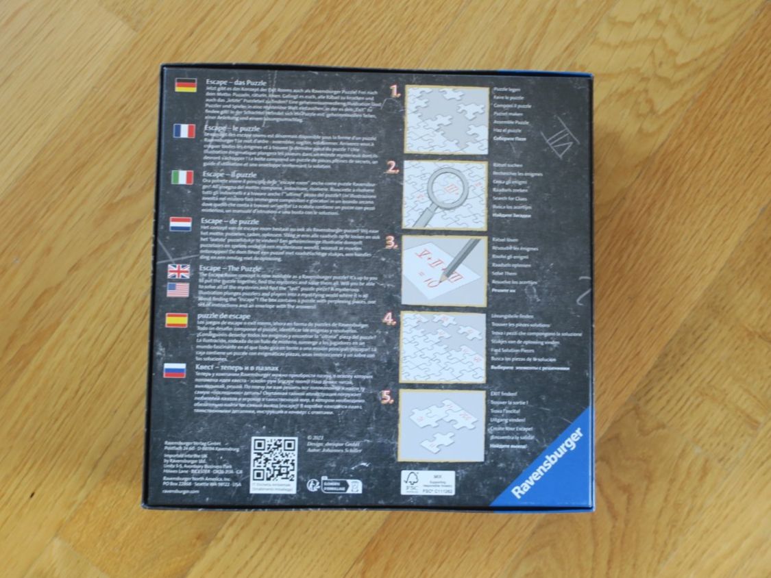 Ravensburger Puzzle: Ravensburger Escape Puzzle, Das Observatorium, Komplett! – Nuovo e nell'imballaggio originale da Zürich venduto da null8 2