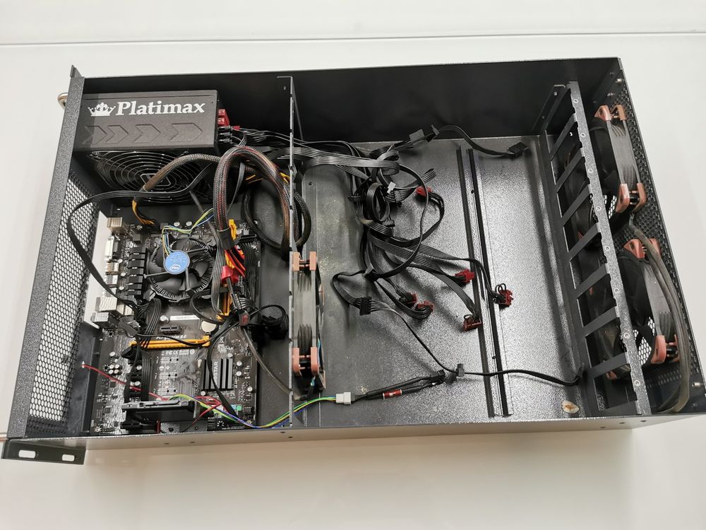 Mining Rig Case mit Mainboard & Netzteil (Gebraucht) in Steinen für CHF ...