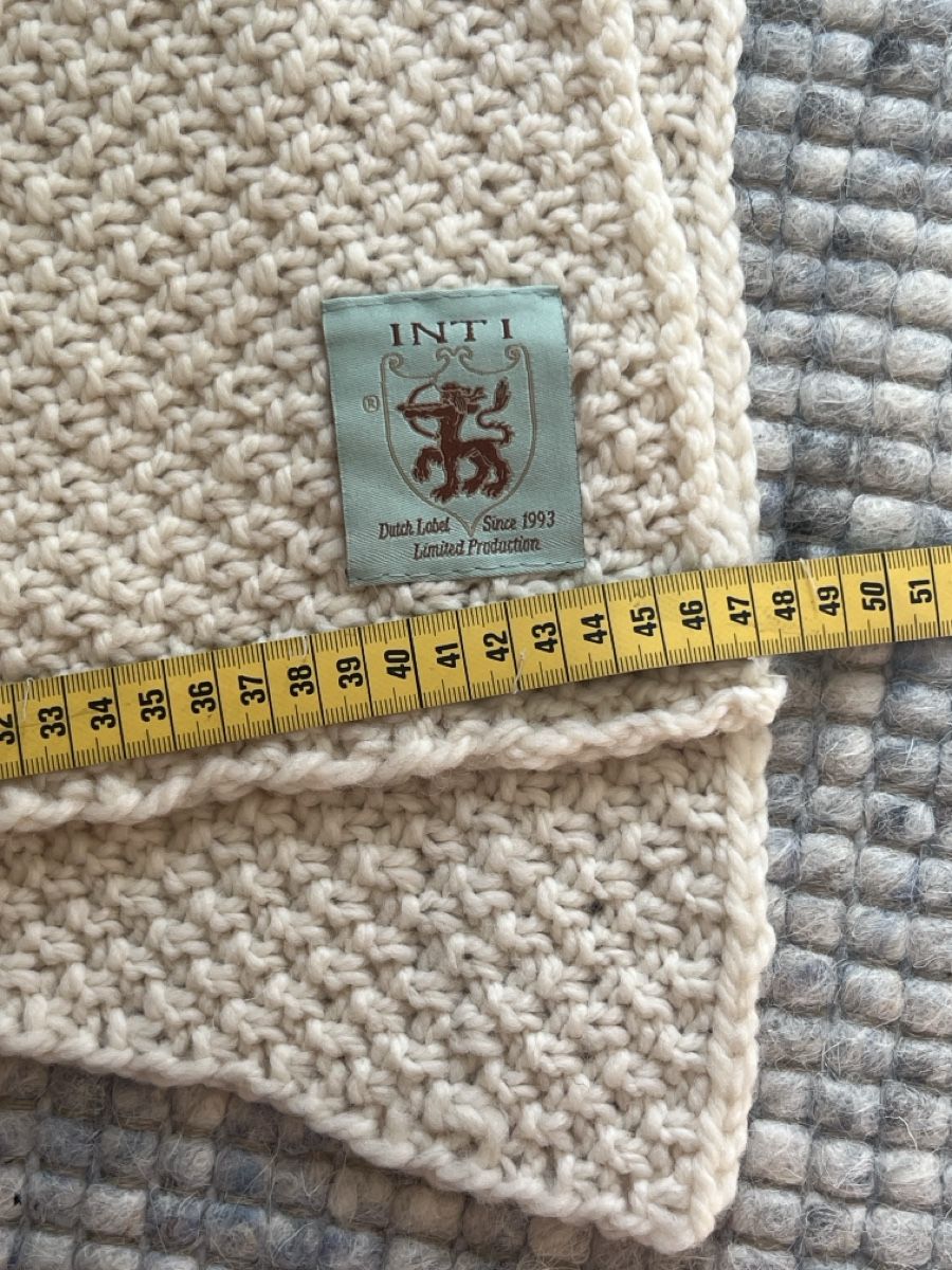 Foulard & Sciarpe: Winter Inti Schal, cremefarben, Handarbeit, Wolle, – Usato da Zürich venduto da HeliK 1
