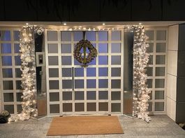 DEKO mit Beleuchtung: Girlande weiss + Lichterkette