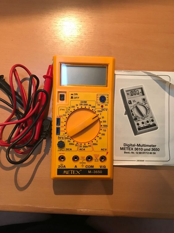 Digital - Multimeter Metex 3650 | Kaufen auf Ricardo