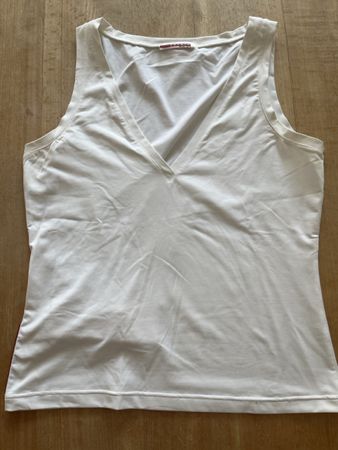 Prada: weisses top, wie neu M, hoher Np