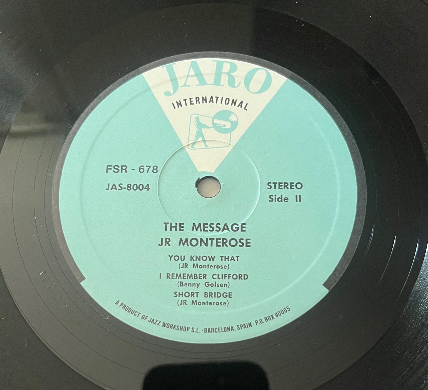 Dischi in vinile: JR Monterose - The Message – Usato da Winkel venduto da hei_gxk6 3