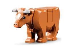 LEGO Minifigur Tiere Kuh mit Hörner