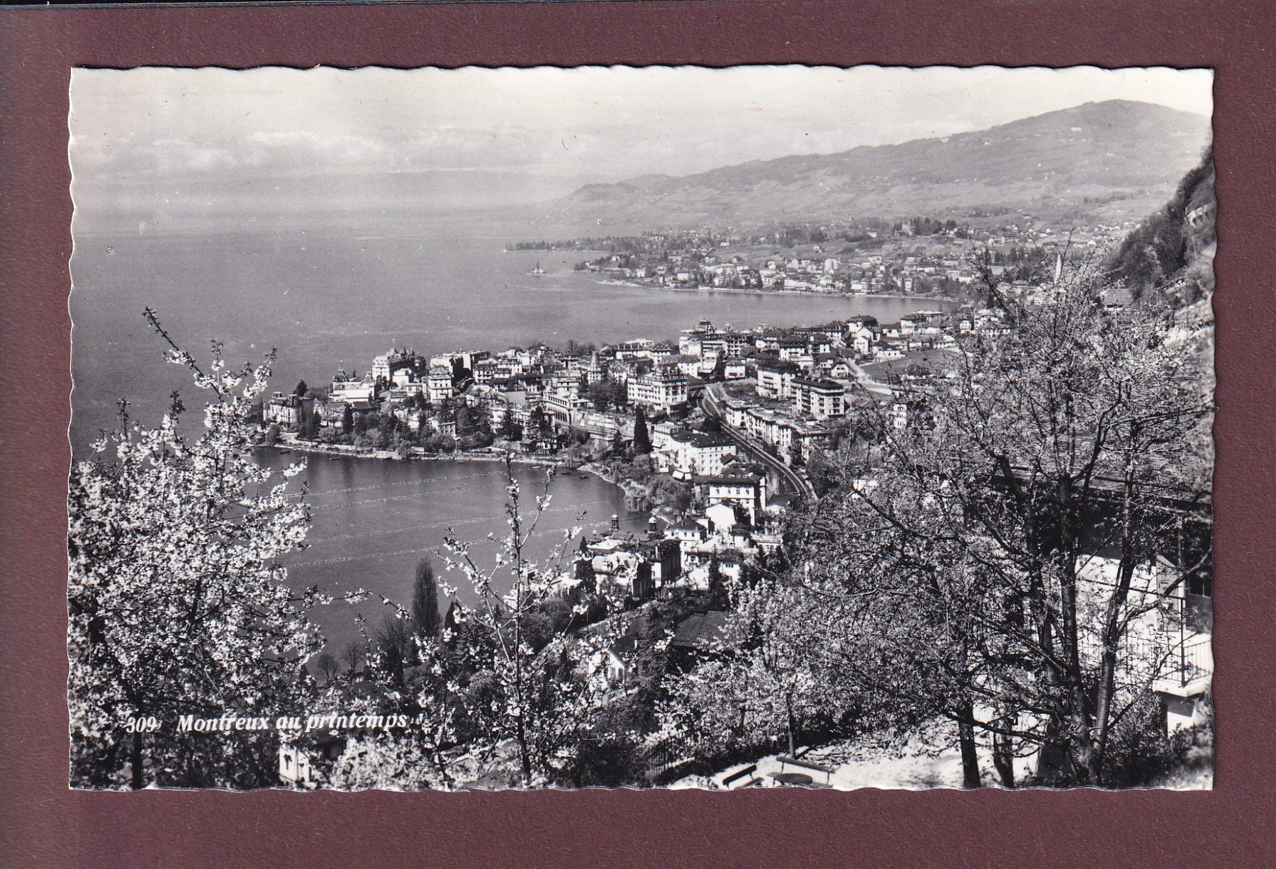 Cartoline postali: MONTREUX au printemps – Usato da Pully venduto da nicecards