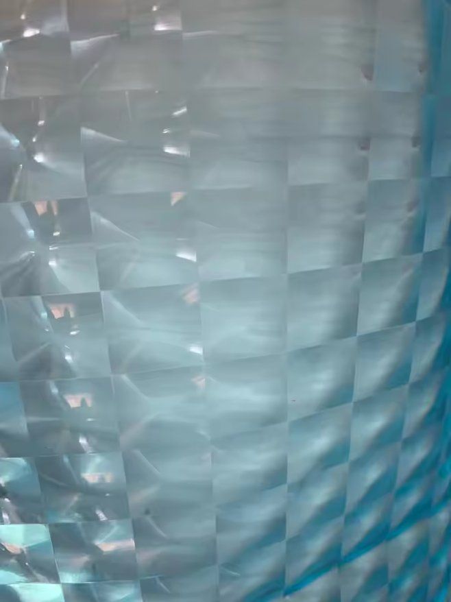 Vorhänge: Transparenter Duschvorhang Blau 3D Effekt 180cm – Neu und originalverpackt aus Bremblens von ANIMALIONIS 2
