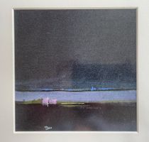 Robert Frasse - Huile sur toile "Entre chien et loup"