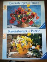 Ravensburger Puzzle 500 Teile Blumenkorb und Blumenstrauss