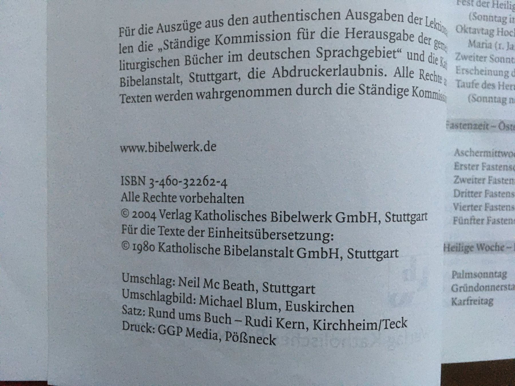 Libri: Gemeindebibel - Die Lesungen – Nuovo (secondo la descrizione) da Grenchen venduto da Kogi7 1