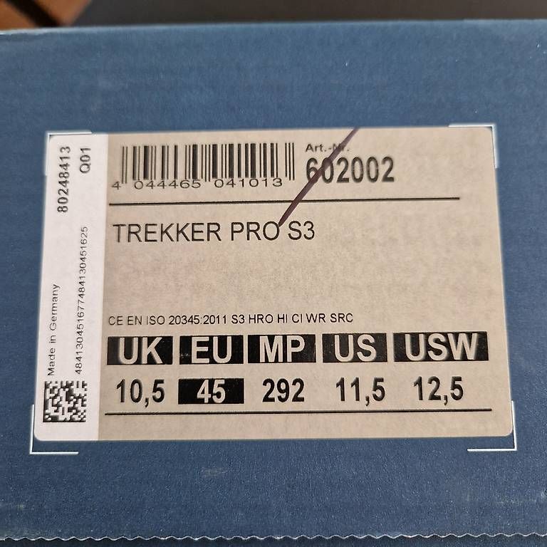 Haix Herrenschuhe: HAIX Trekker Pro S3  Grösse EU 45 – Neu und originalverpackt aus Boswil von Randyrhoads