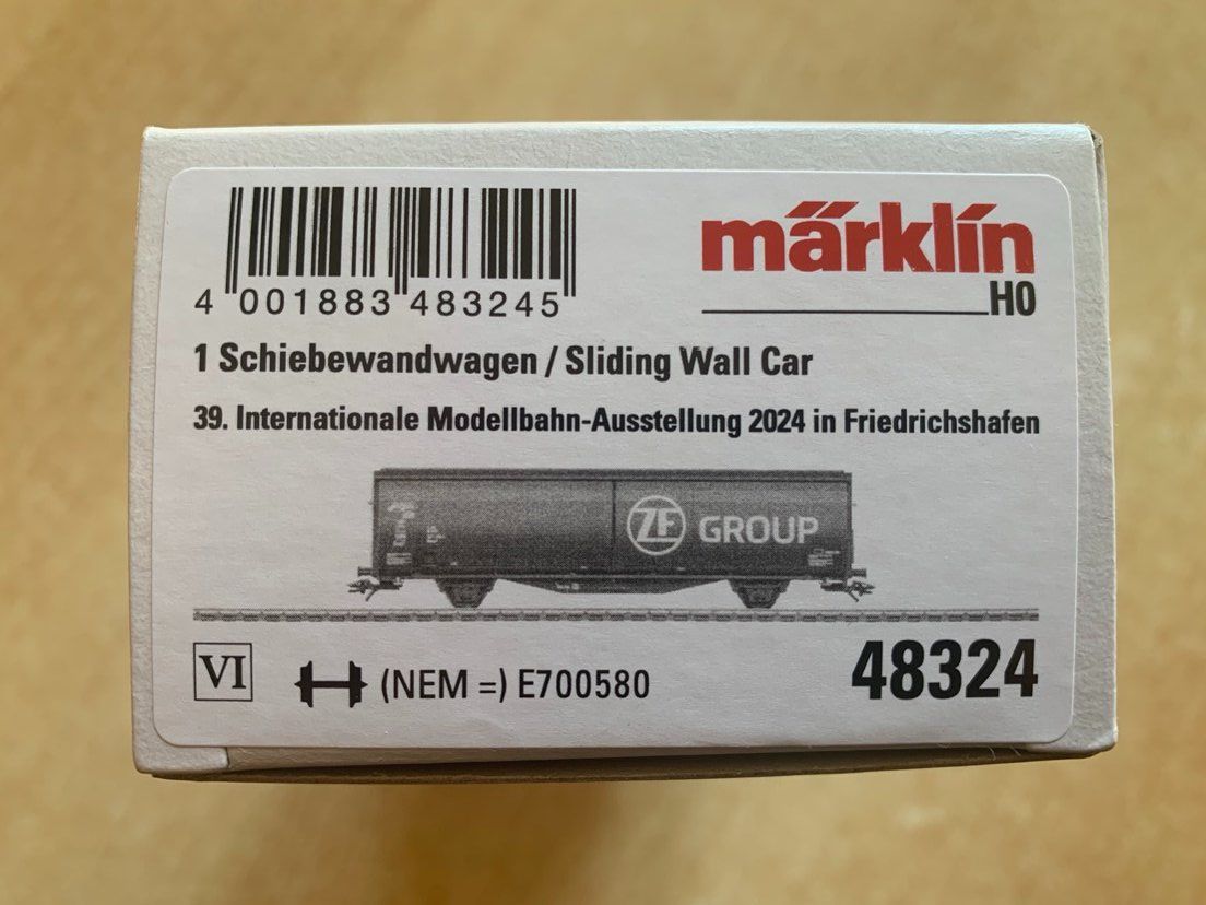 Märklin Modelleisenbahnen: Märklin 48324, Schiebewandwagen "ZF Group" IMA 2024 – Neu und originalverpackt aus Flums von finn1975 2