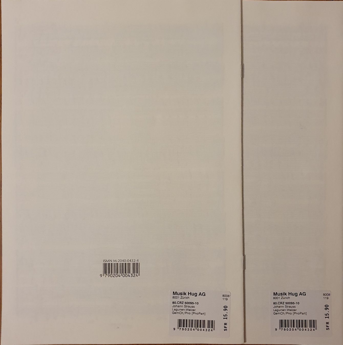 Libri: Johann Strauss Lagunen-Walzer: Chorstimmen, neu – Nuovo (secondo la descrizione) da Zürich venduto da Philotimo 5