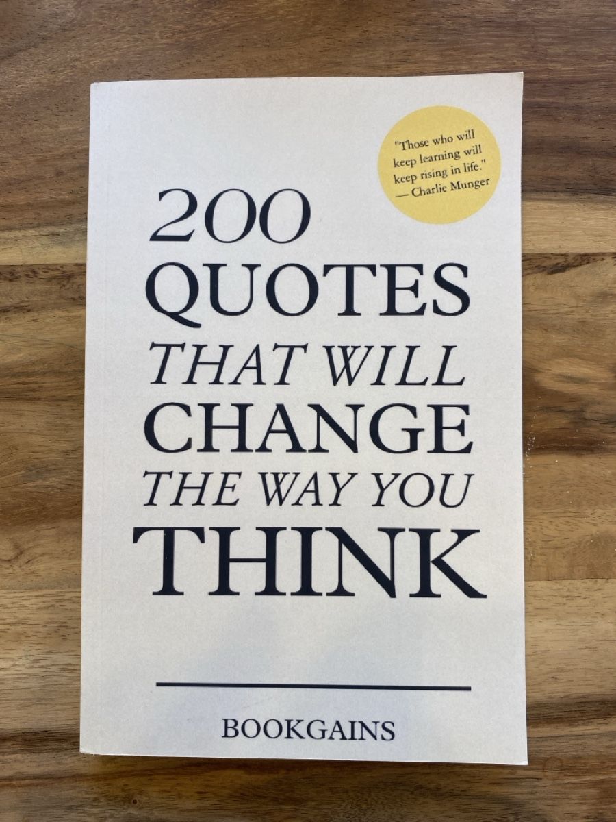 Libri: 200 quotes that will change the way you think, neu – Nuovo e nell'imballaggio originale da Zürich venduto da runnerinswitzerland