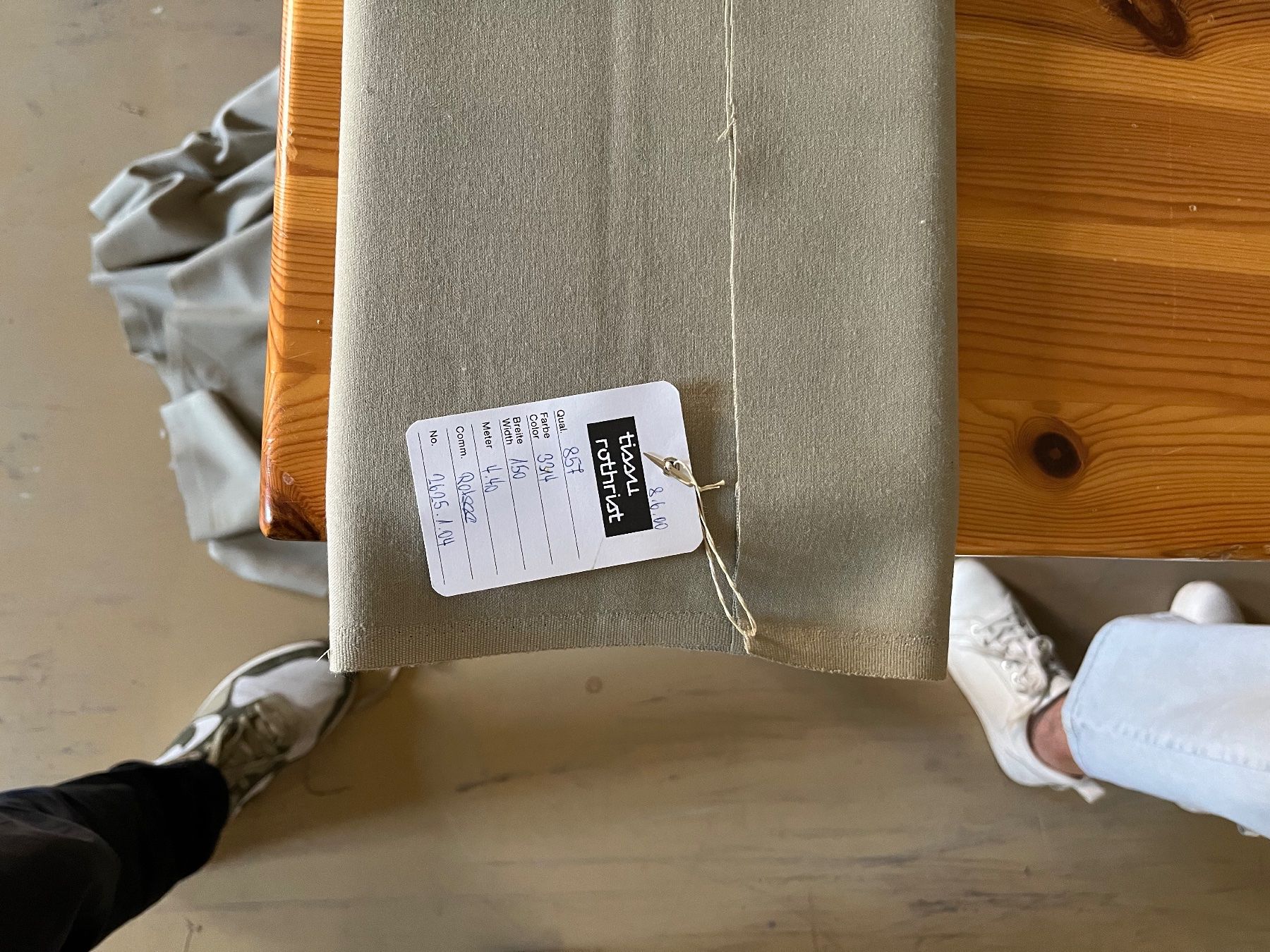 Stoffe: Stoff, Meterware, Textil, Grau, Mischgewebe, Lot – Gebraucht aus Netstal von spaltflo01 5