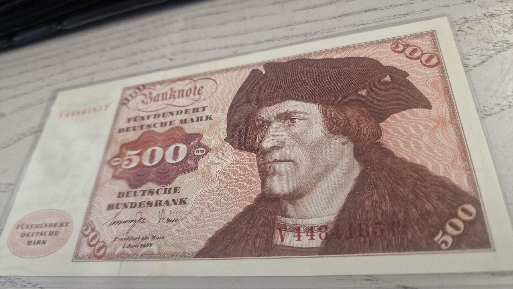 Banconote: 500 Deutsche Mark Banknote 1. Juni 1977 Sammlung – Nuovo (secondo la descrizione) da Herisau venduto da Antiques.AR