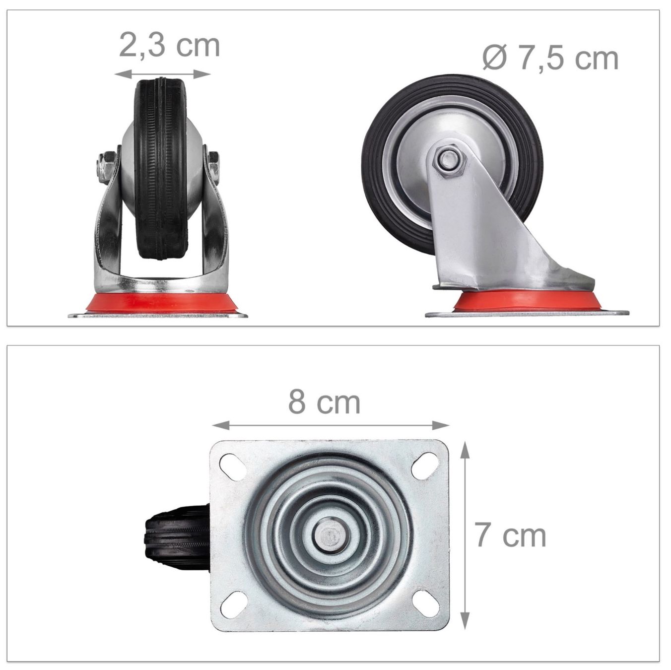 Altro per stoccaggio & trasporto: Schwerlastrollen 4er Set – Nuovo e nell'imballaggio originale da Bülach venduto da StoreInShop 3