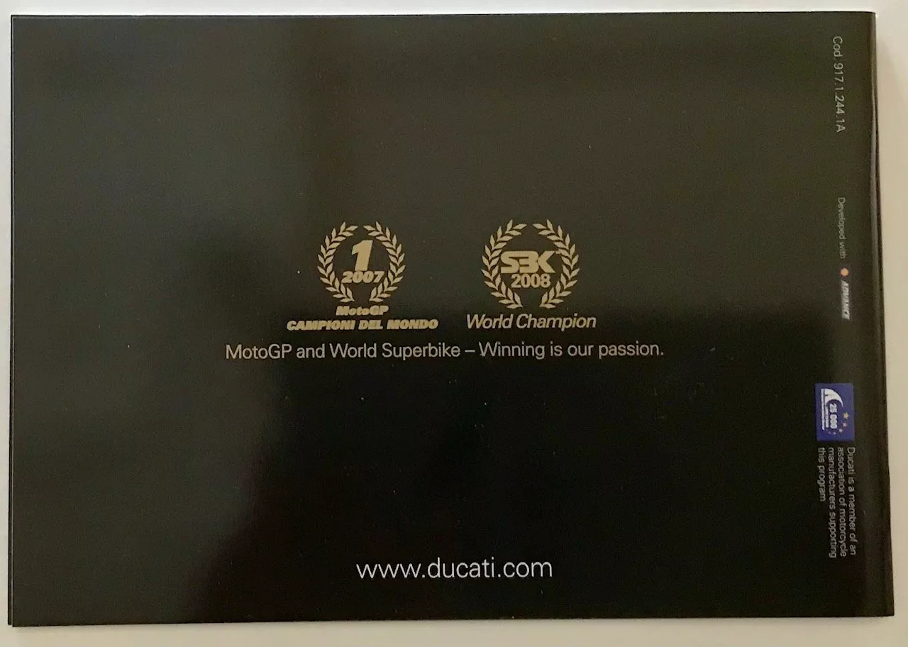 Ducati Dokumente: Ducati Prospekt Gesamtprogramm 2009 – Gebraucht aus Strengelbach von Omobono 1