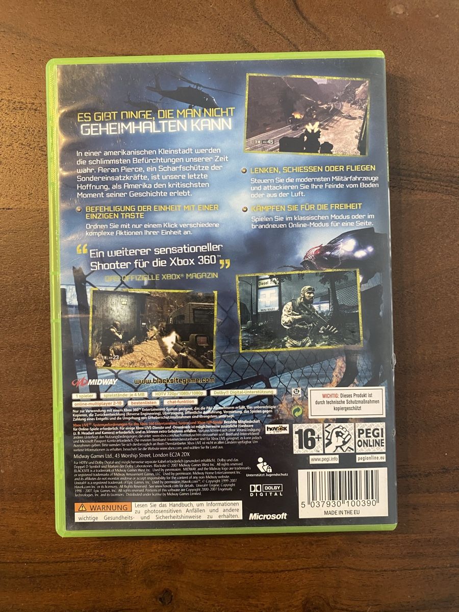 Microsoft Giochi: Blacksite für Xbox 360 – Usato da Thunstetten venduto da Virus_33 3