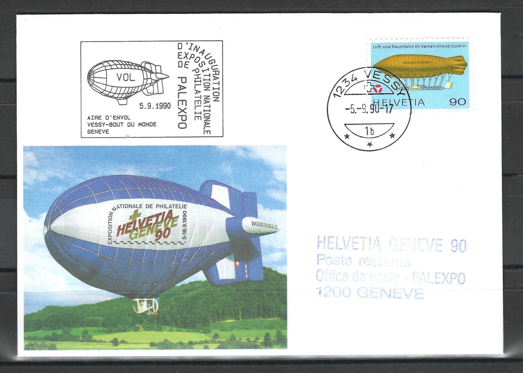 Tutti i francobolli: CH FDC Palexpo 1990 – Usato da Koblenz venduto da Markenhimmel