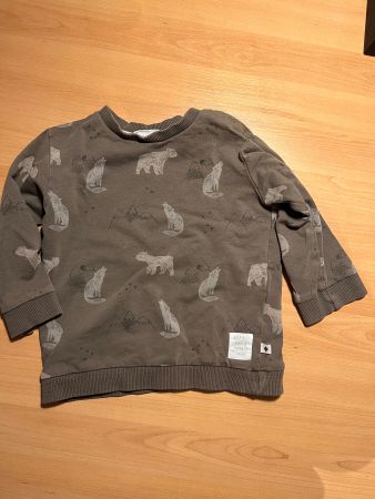 Kinder Pullover feetje Grösse 80 Bären Wölfe
