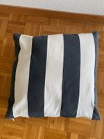 2x Zierkissen gestreift 50x50cm