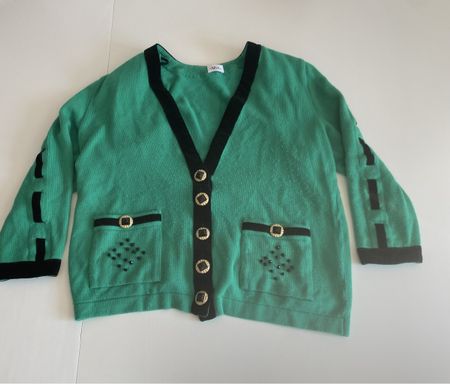 Vintage ARA Cardigan grün Gr. M