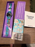 Swatch Art Basquiat blue