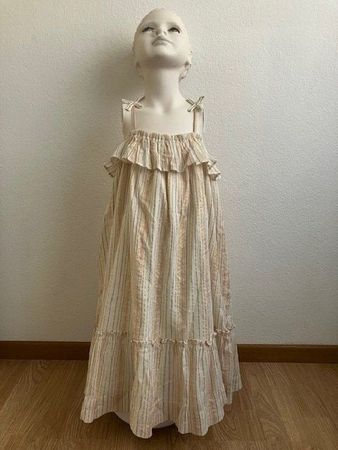 Bonpoint Robe d'été,Taille 8 ans,Rayures dorées,Parfait état