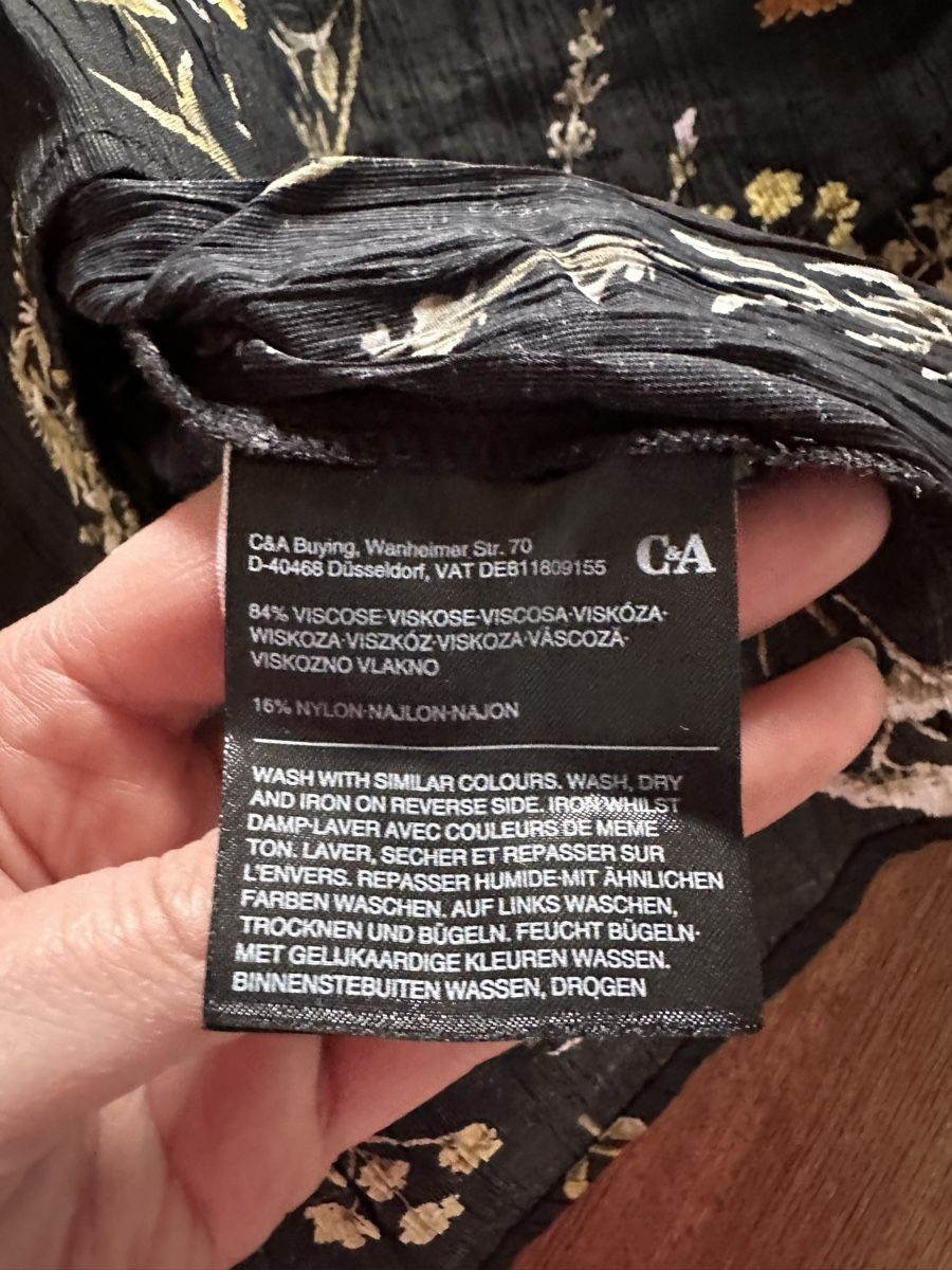 C&A Kleider: Schönes C&A Maxikleid, Grösse 40, Blumenmuster – Gebraucht aus St. Moritz von Dar-23 3