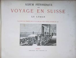Album Lac Léman um 1890 mit 32 Ansichten