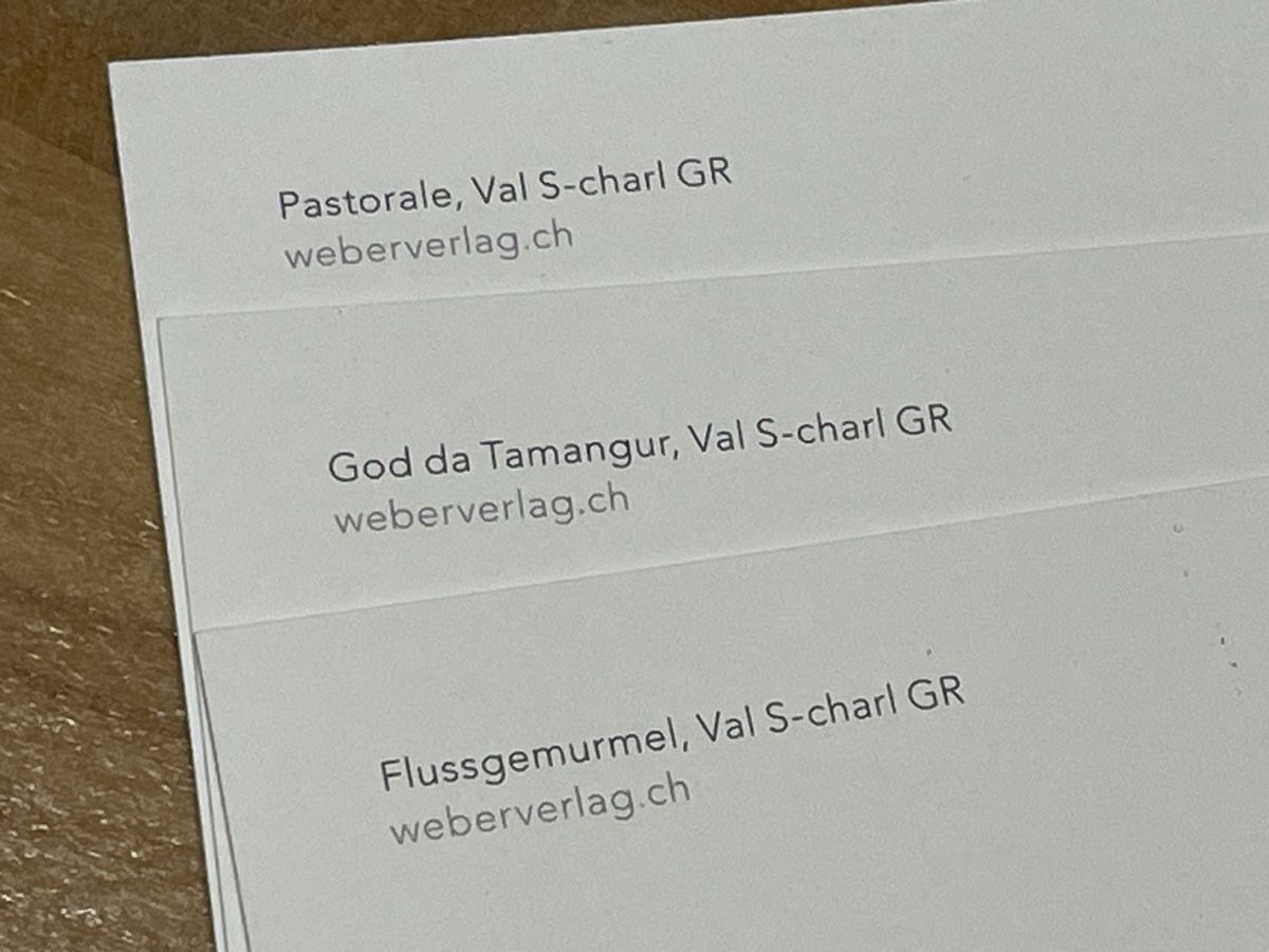 Cartoline postali: 3 AK von Val S- Charl – Nuovo (secondo la descrizione) da Rümlang venduto da euqinom16 1