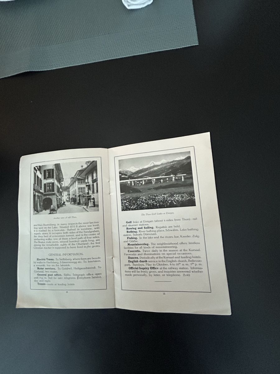 Dokumente: THUN 1927 / Schöne Broschüre / Heftli – Gebraucht aus Zumikon von tuna007 4