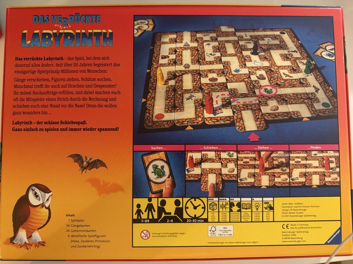 Giochi: Das verrückte Labyrinth game – Nuovo (secondo la descrizione) da Winterthur venduto da lor_f877 2
