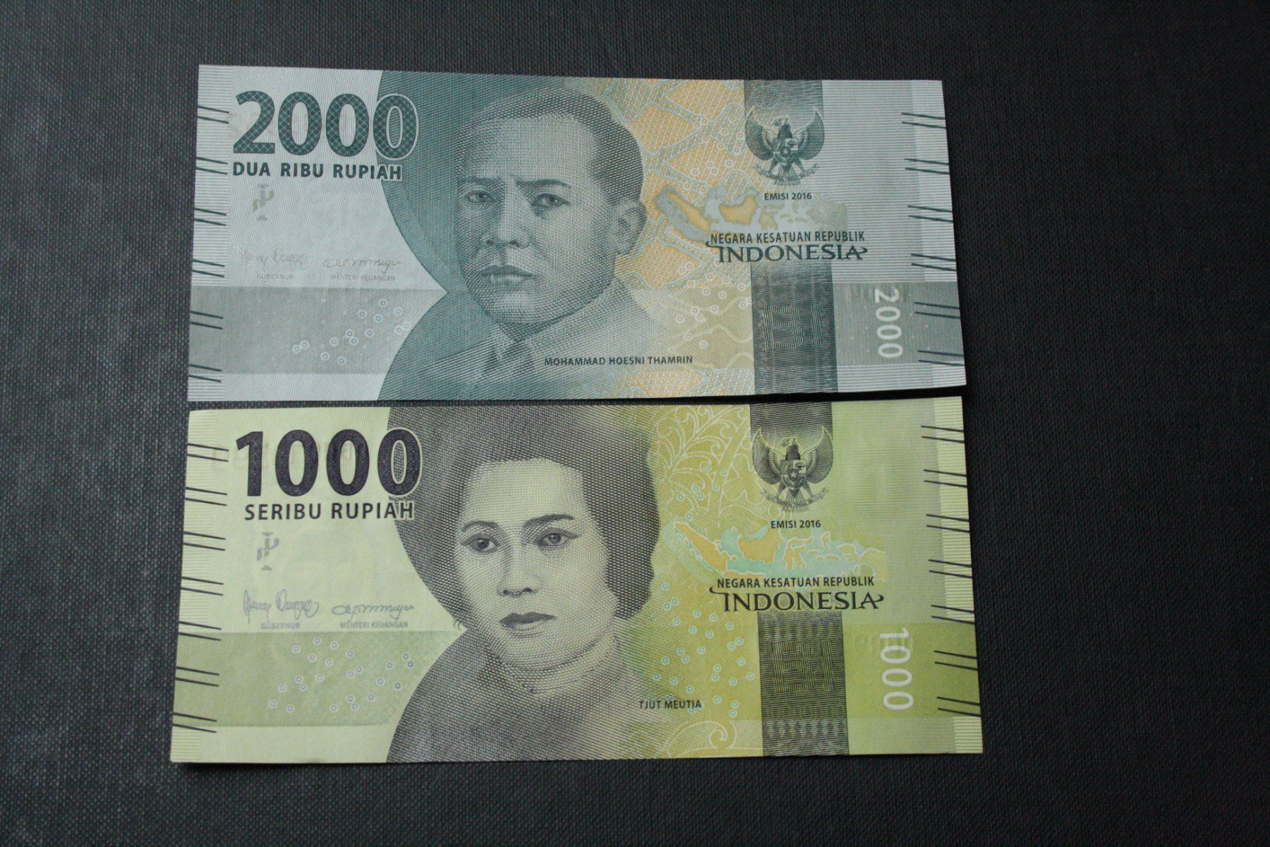 Banconote: Serie UNC Indonésie 1000/2000 Rupiah 2016 – Nuovo (secondo la descrizione) da Cormondrèche venduto da Hermes.monnaies
