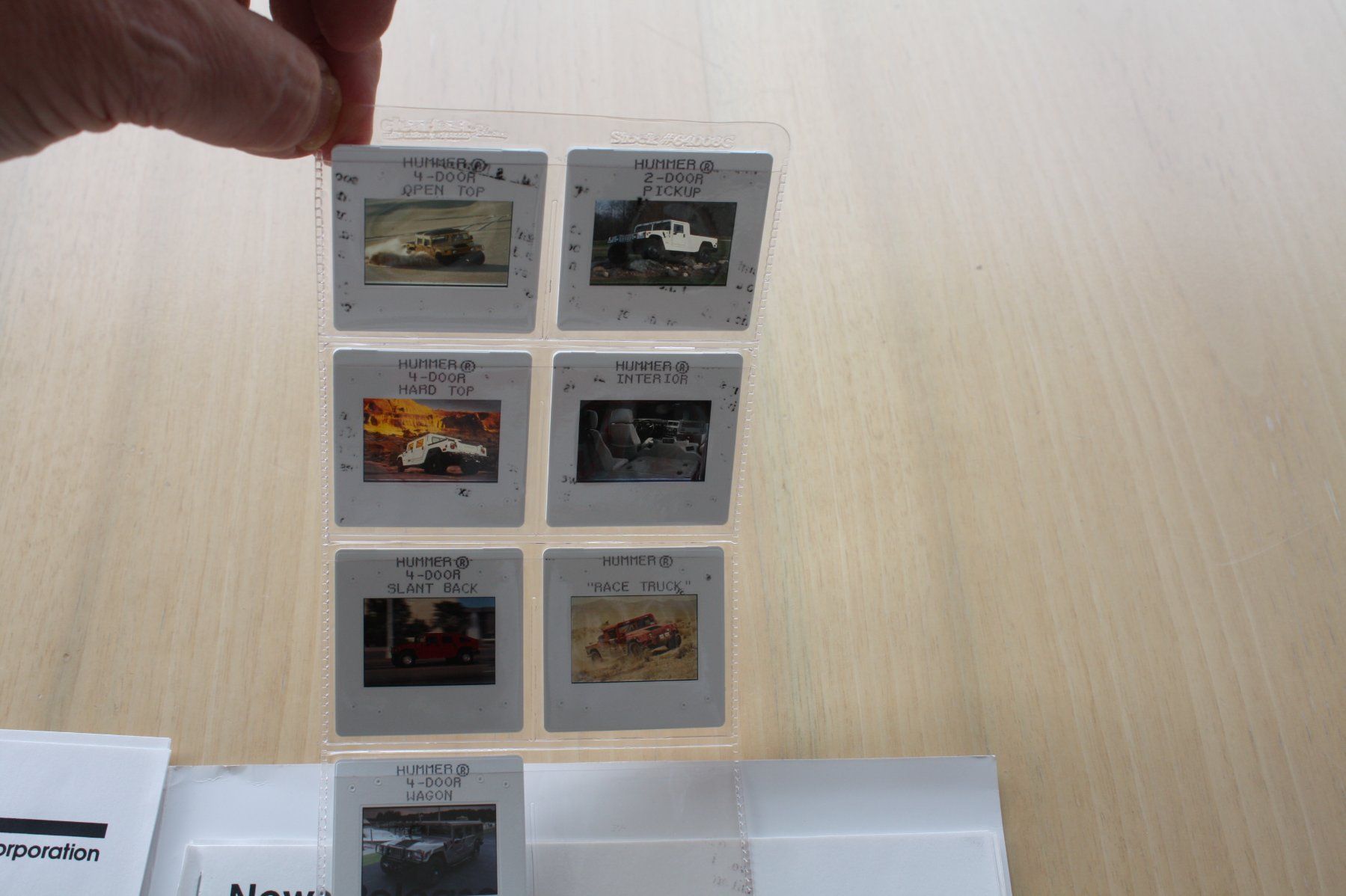 Hummer Documenti: Hummer H1 Pressemappe & Prospekt/Dias 2000 – Usato da Wikon venduto da erwin400 2