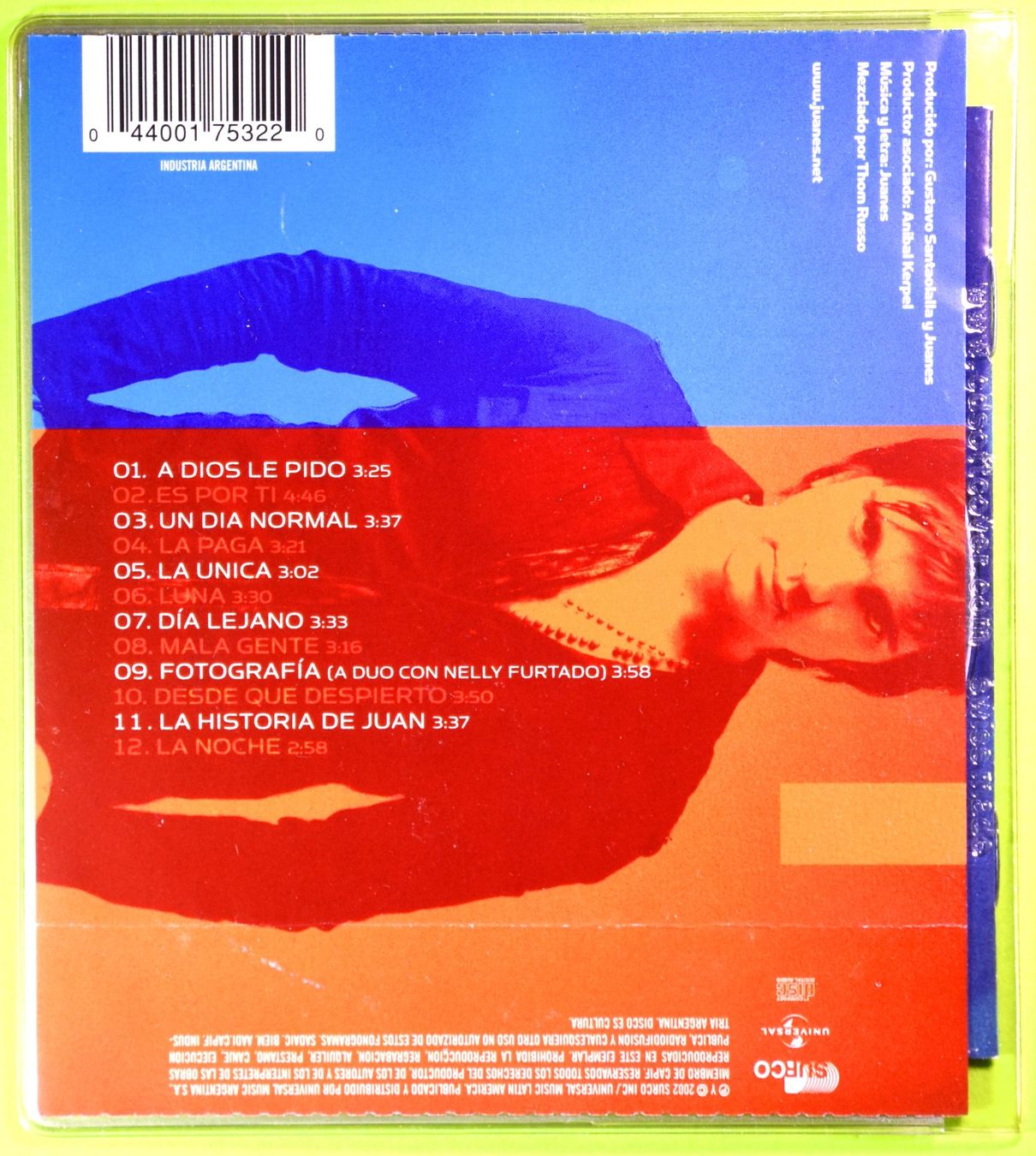 CD: JUANES  /  UN DIA NORMAL  /  HERVORRAGENDE CD  /  REGGAE/POP – Nuovo (secondo la descrizione) da Luzern venduto da piro12 1