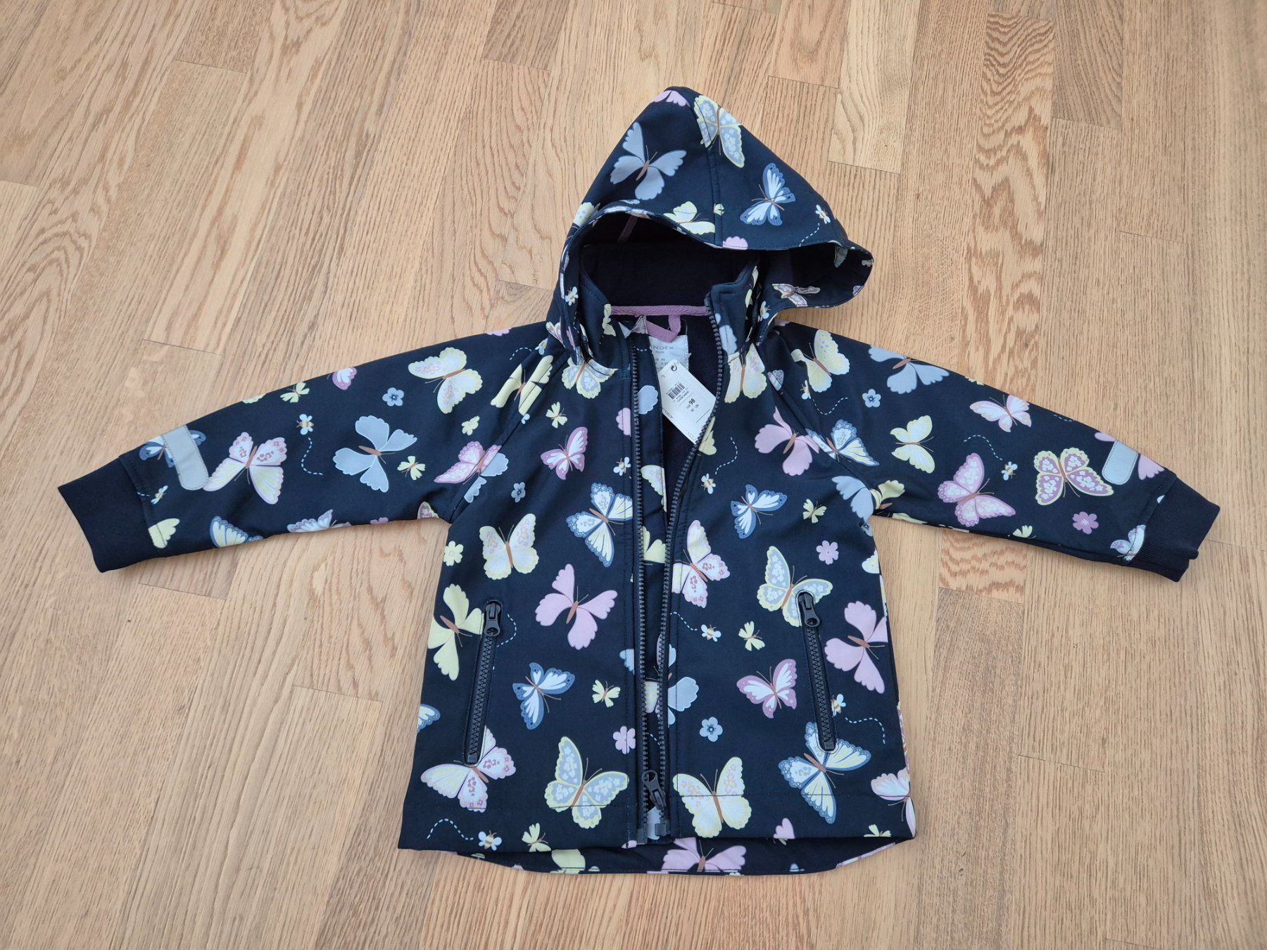 Jacken & Mäntel: Lindex Softshell Jacke mit Schmetterlingen, Gr. 98 Neu! – Neu und originalverpackt aus Pfäffikon SZ von Ka6ka