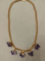 Amethyst Natural Stones Halz Kette. NEW PRICE