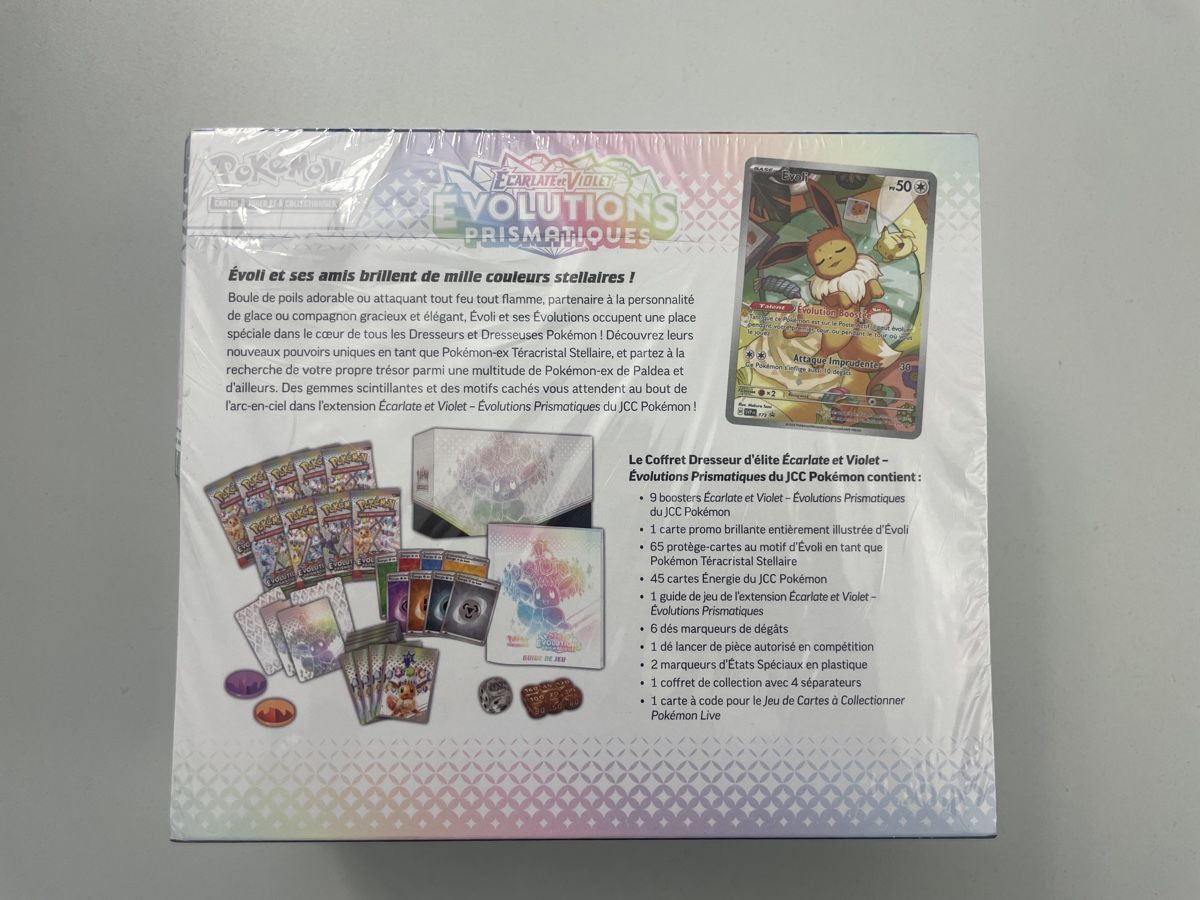 Giochi: Prismatic Evolutions Elite Trainer Box FR 8.5 – Nuovo e nell'imballaggio originale da Zürich venduto da Raph40 1