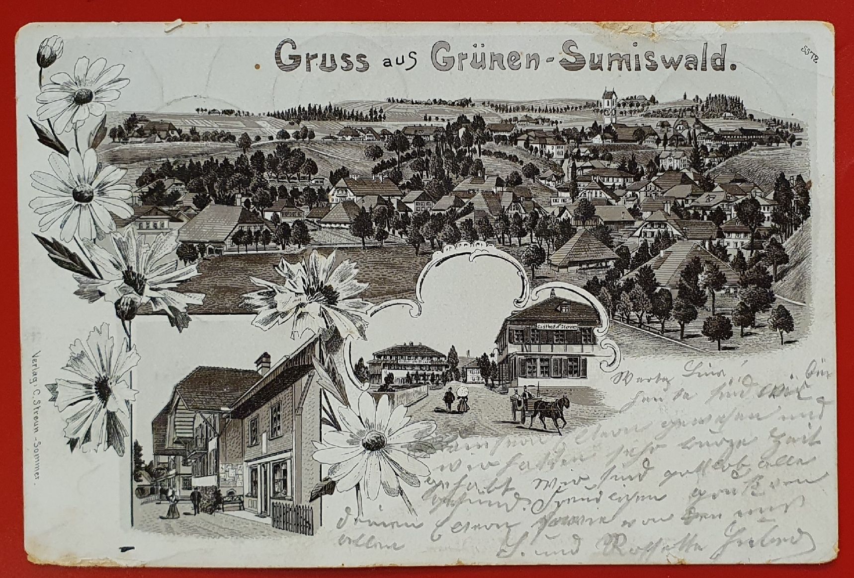Cartoline postali: Gruss aus Grünen - Sumiswald 1902 – Usato da Kreuzlingen venduto da Rschweiz1