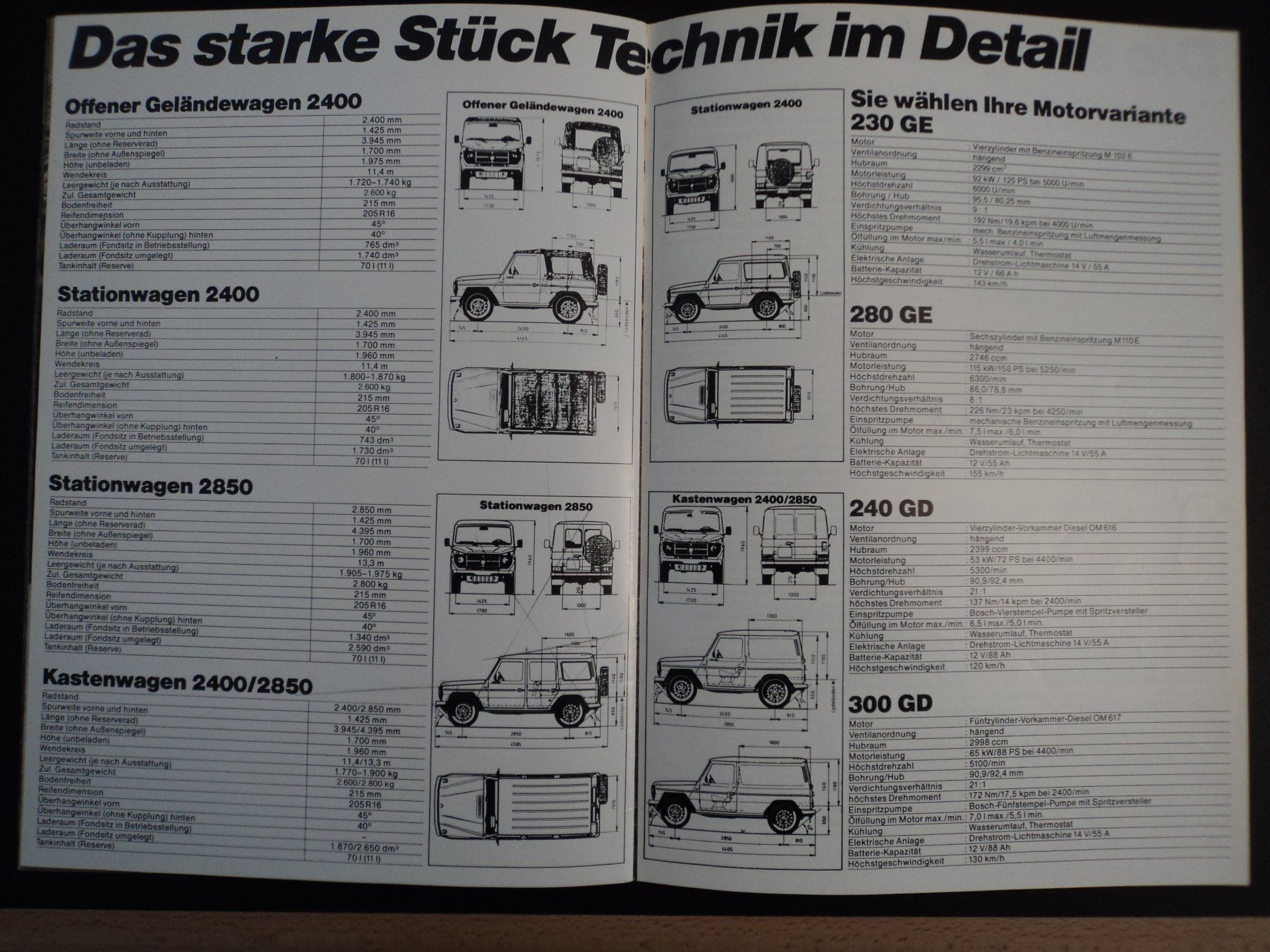 Puch Documents: Prospekt Puch G 1984 Steyr Daimler Puch – D'occasion à Schwarzenburg par modelCARama 6